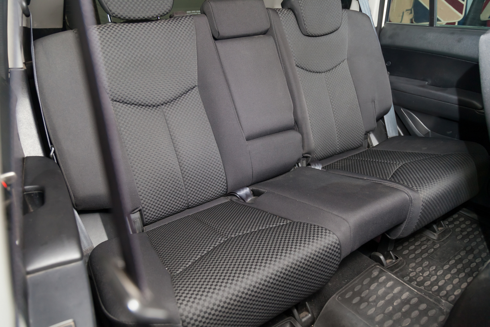 Close-up,Aon,Rear,Seats,With,Velours,Fabric,Upholstery,In,The